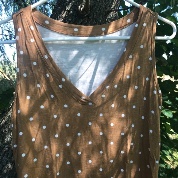 💚5/20$!!! Sleeveless Comfy Polka Dot Top - Picture 2 of 7